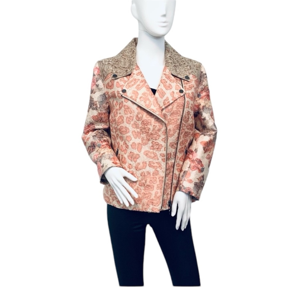Multiples | Linen Moto Jacket